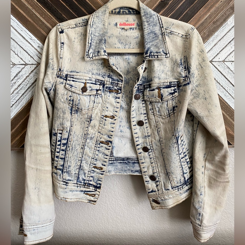 Dollhouse size small jean jacket light wash style